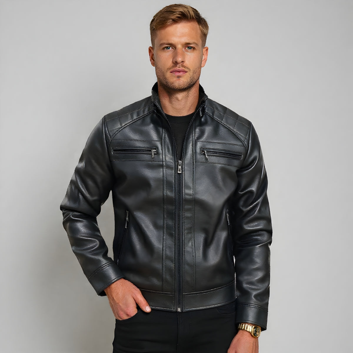 'Maverick' Leather Jacket