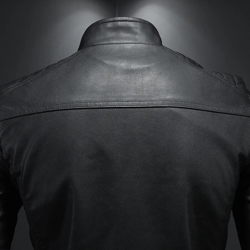 Men's leather bomber jacket - Karl